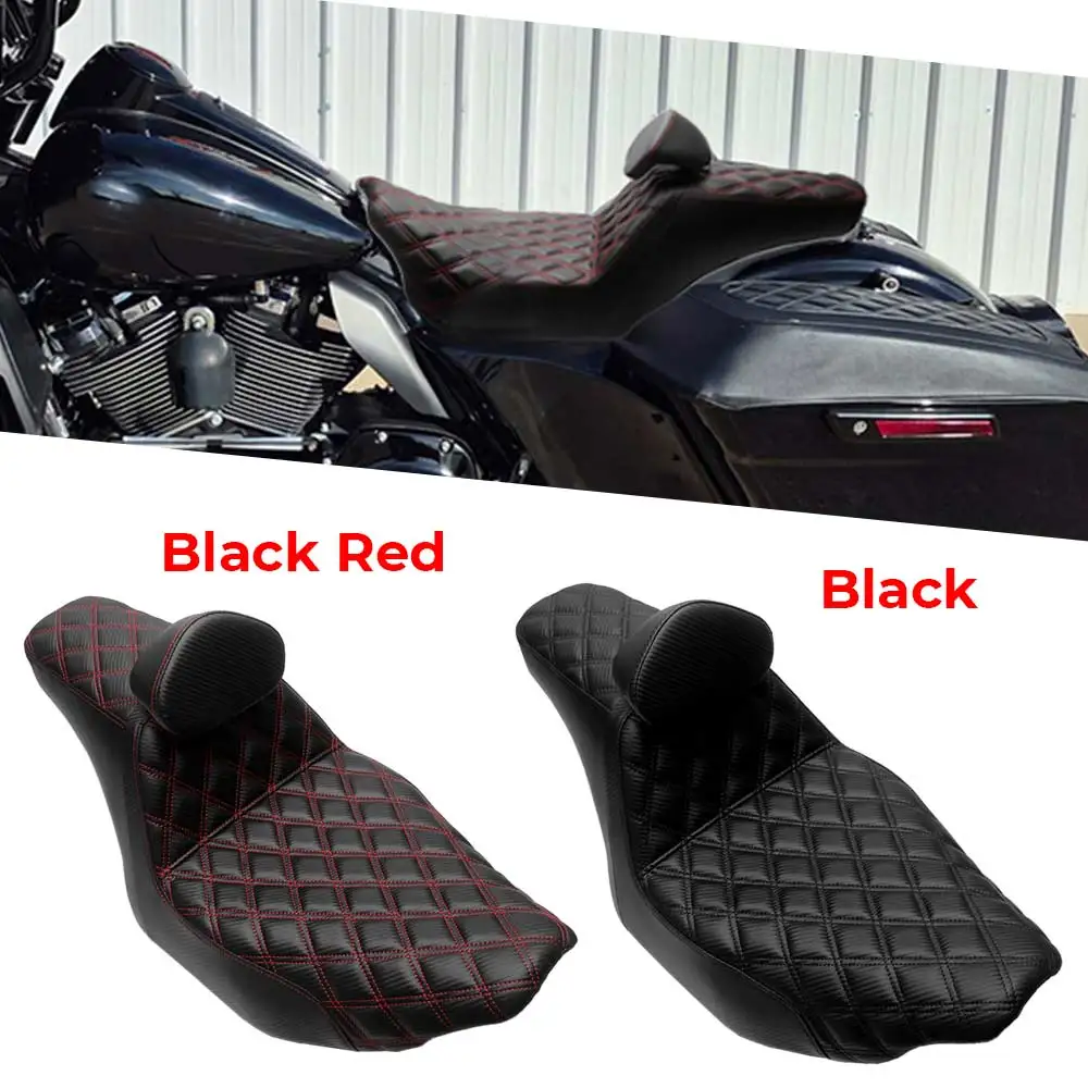 Motorcycle Seat With Backrest Cushion Fits For Harley Fltrxst/Se Fltrx/L Flhxst/Se Flhxu/L Flhxlse/I 2023-2026 Black Red /Black
Motorcycle Seat With Backrest Cushion Fits For Harley Fltrxst/Se Fltrx/L Flhxst/Se Flhxu/L Flhxlse/I 2023-2026 Black Red /Black
