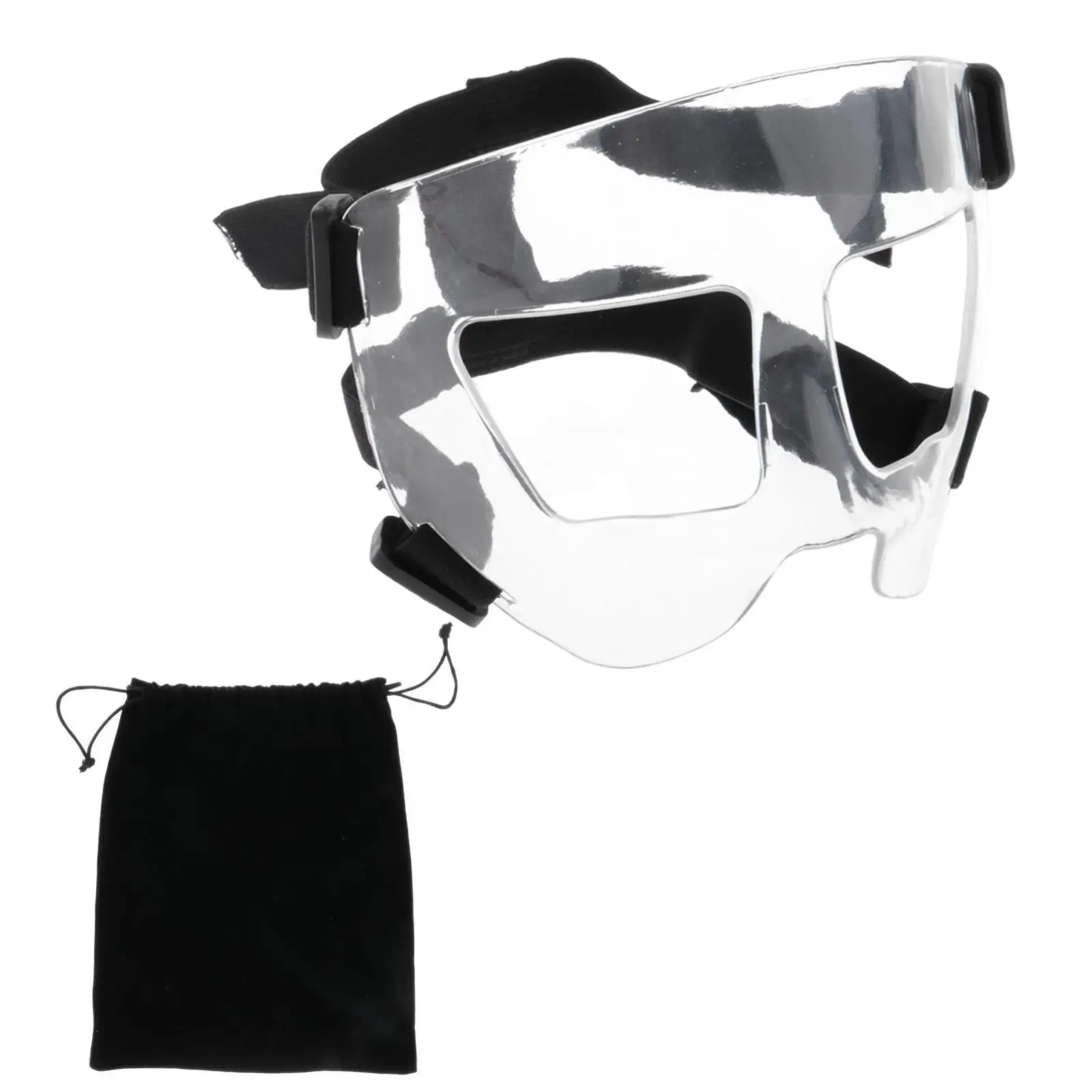 Sports Face Mask Nose Guard Adjustable Clear Protective Shield for Basketball Football and Other Athletic Activities
Sports Face Mask Nose Guard Adjustable Clear Protective Shield for Basketball Football and Other Athletic Activities