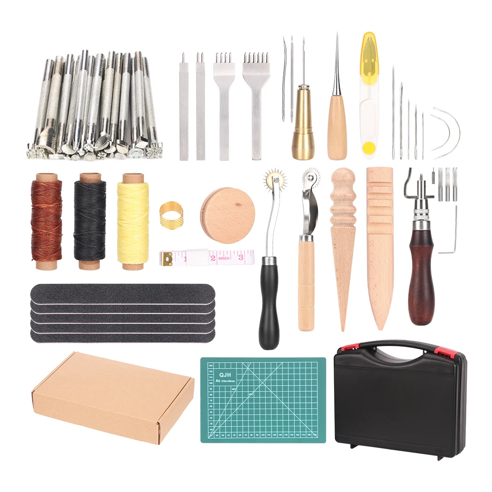 Leather Craft Hand Tools Kit for Hand Sewing Stitching Stamping Saddle DIY Making Leather Tools Set Leathercraft Adults Gifts
Leather Craft Hand Tools Kit for Hand Sewing Stitching Stamping Saddle DIY Making Leather Tools Set Leathercraft Adults Gifts