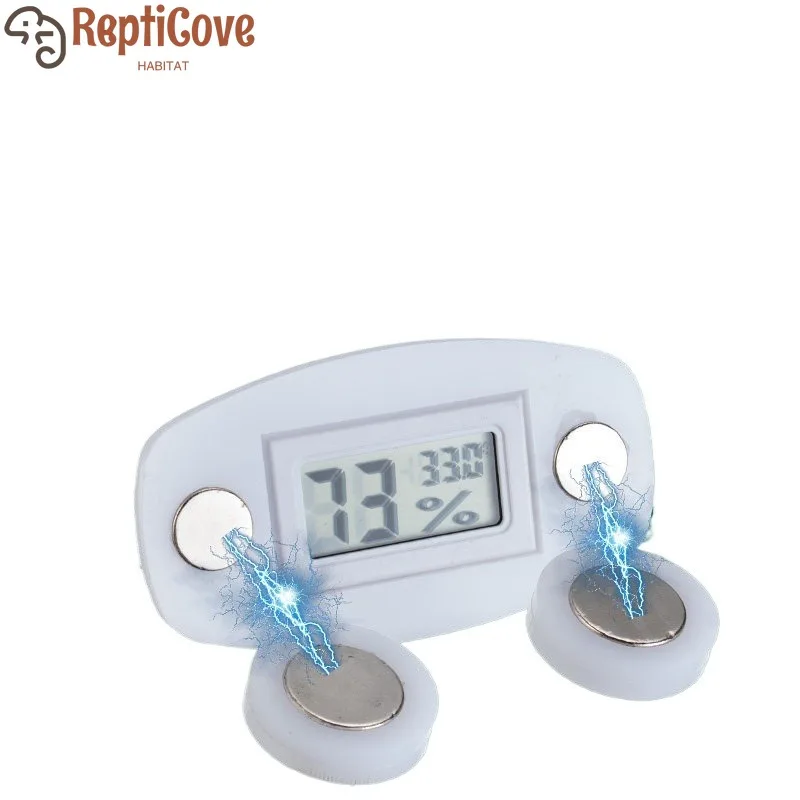 Magnetic Suspension Temperature Humidity Meter for Reptile Breeding Tank Lizard Frog Turtle Snake Monitoring