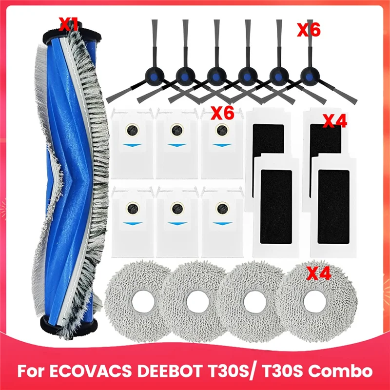 Y42A-Replacement Parts Accessories Kit For ECOVACS DEEBOT T30S/ T30S Combo Robot Vacuum Cleaner Brush Filters
Y42A-Replacement Parts Accessories Kit For ECOVACS DEEBOT T30S/ T30S Combo Robot Vacuum Cleaner Brush Filters