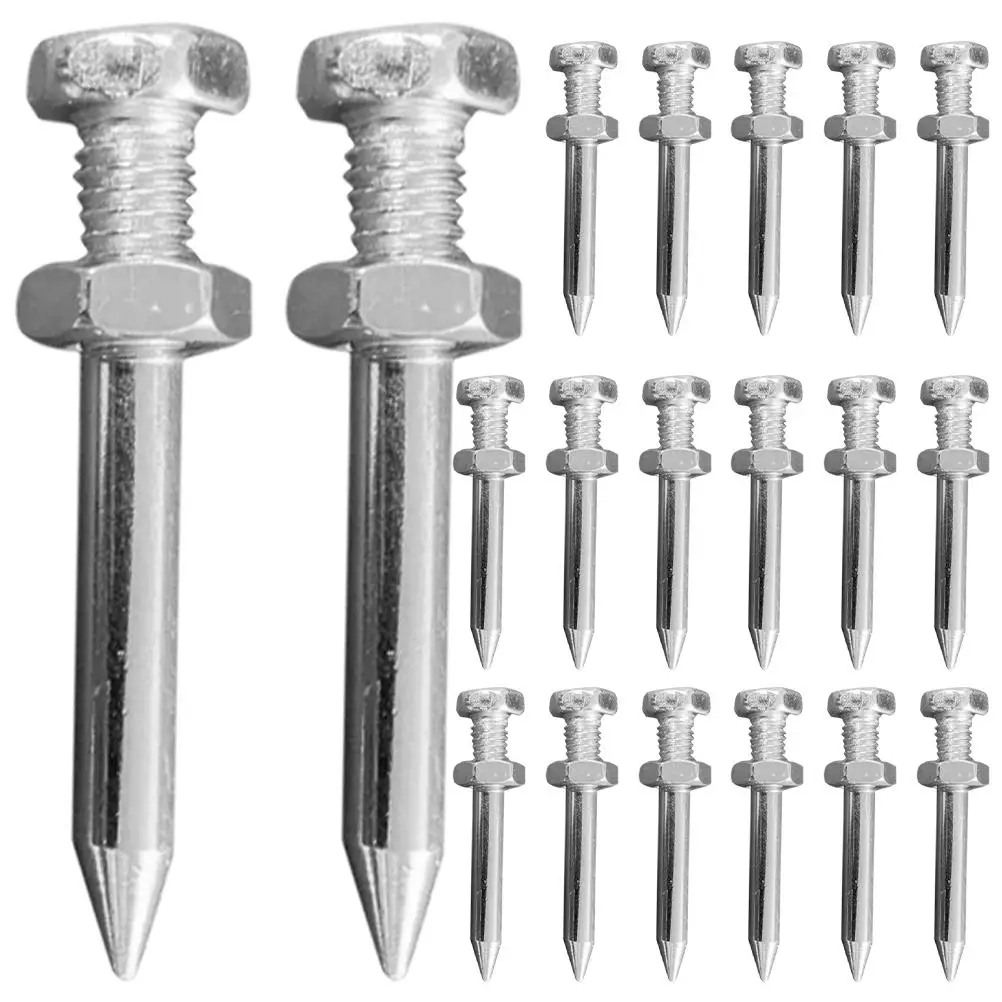 26 Pcs Lawn Aerator Nails Grass Shoes 42MM Silver Metal Stake Peg Spikes Garden Accessories Soil Aerator Tools
26 Pcs Lawn Aerator Nails Grass Shoes 42MM Silver Metal Stake Peg Spikes Garden Accessories Soil Aerator Tools