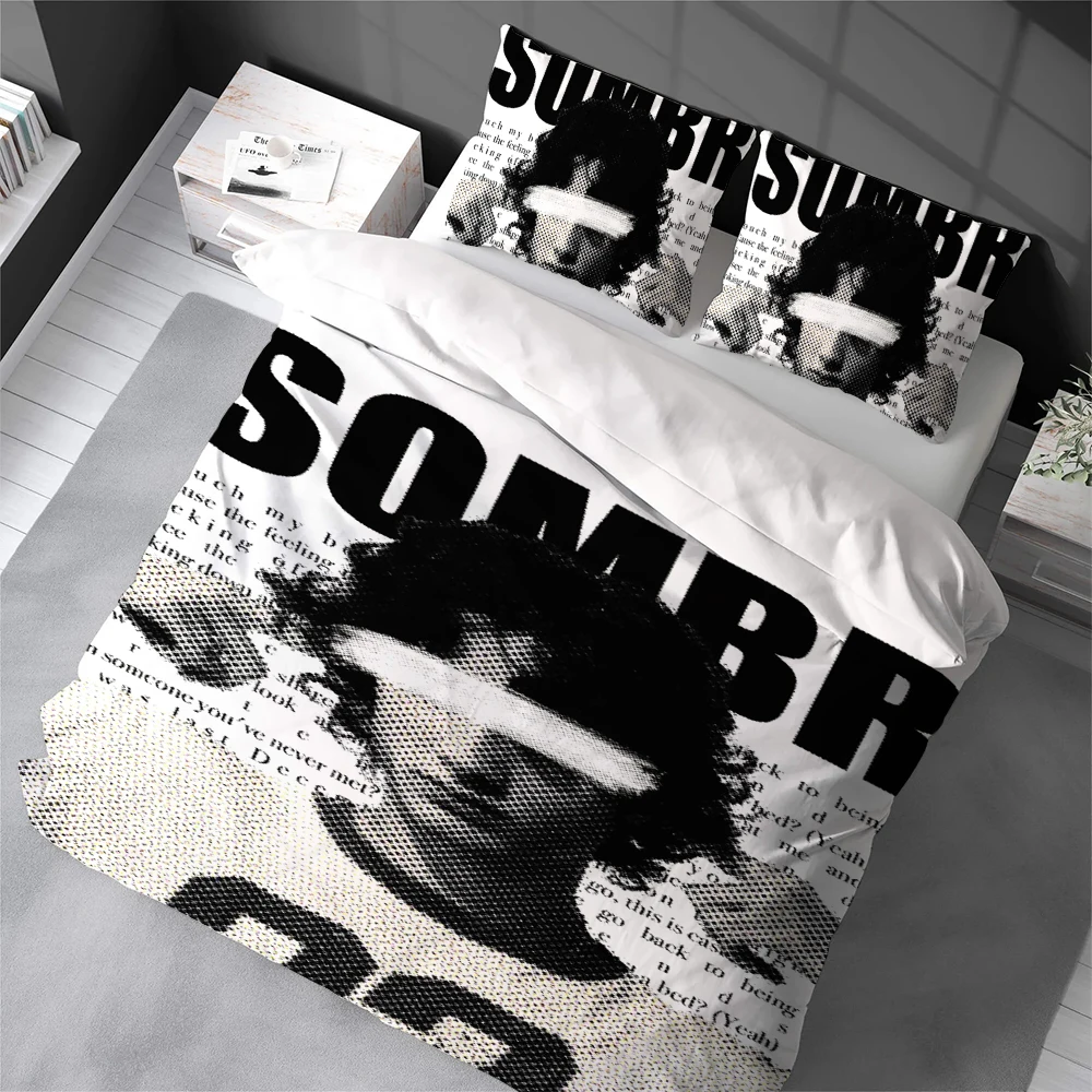 S-SOMBR Singer Duvet Cover Set Home Style Bedding Soft Laundry Cotton Bed 3 Piece Set Student Dormitory Gift
S-SOMBR Singer Duvet Cover Set Home Style Bedding Soft Laundry Cotton Bed 3 Piece Set Student Dormitory Gift