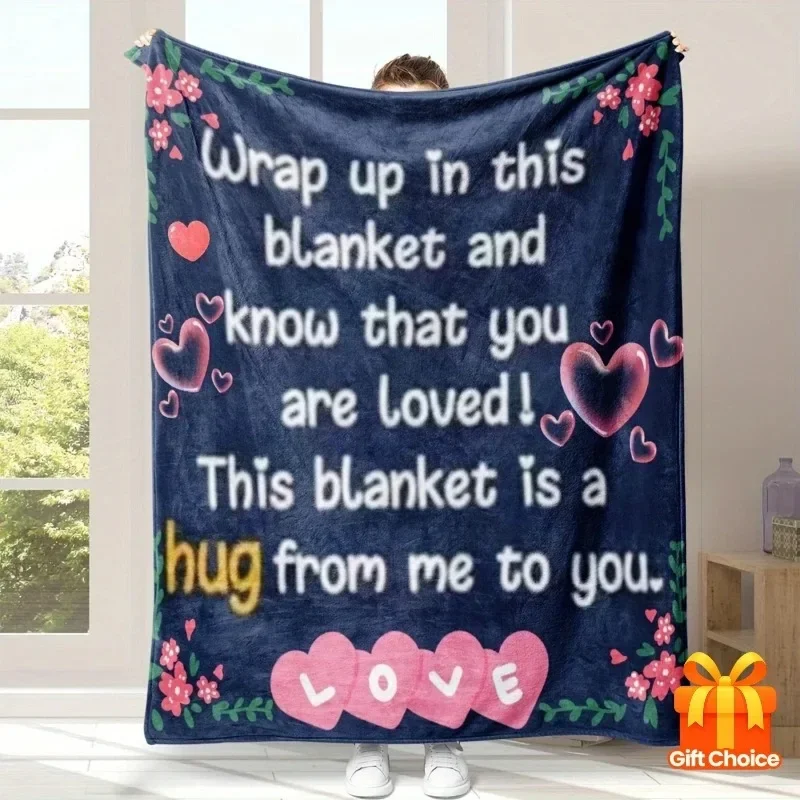 Heartfelt Love Hug Blanket Soft Cozy Throw with You Are Loved Message Warm Inspirational Gift for Autumn Winter
Heartfelt Love Hug Blanket Soft Cozy Throw with You Are Loved Message Warm Inspirational Gift for Autumn Winter