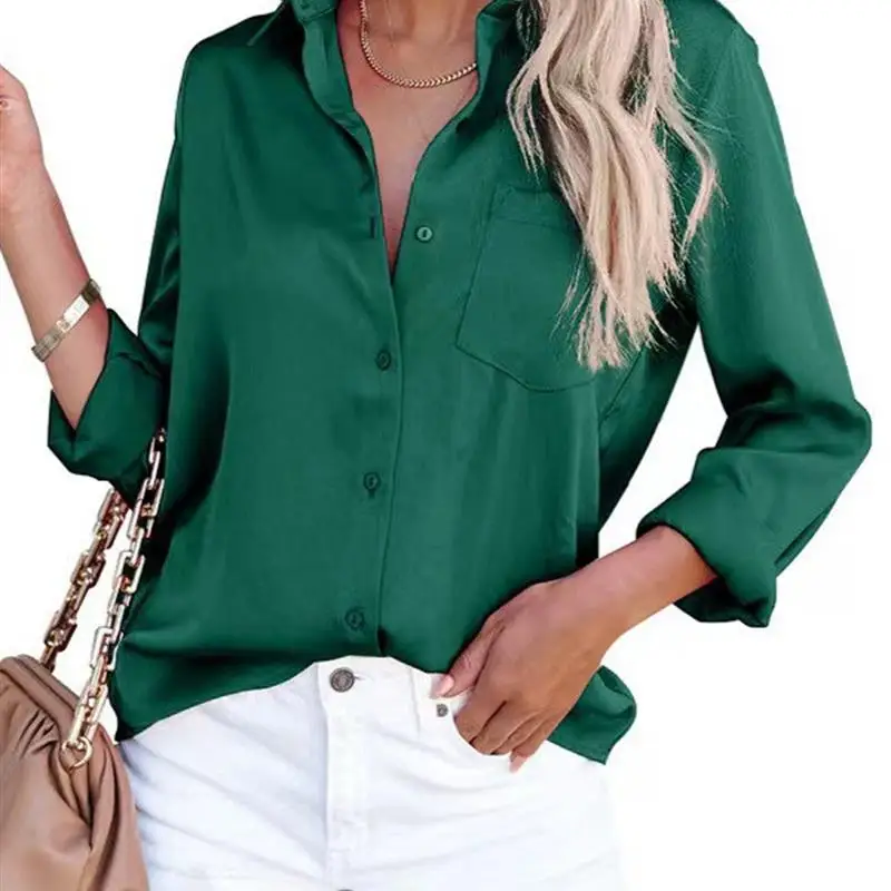 Женская однотонная рубашка свободного кроя с длинным рукавом Busin Sle, премиум-качество, хит продаж для летнего сезона
Женская однотонная рубашка свободного кроя с длинным рукавом Busin Sle, премиум-качество, хит продаж для летнего сезона