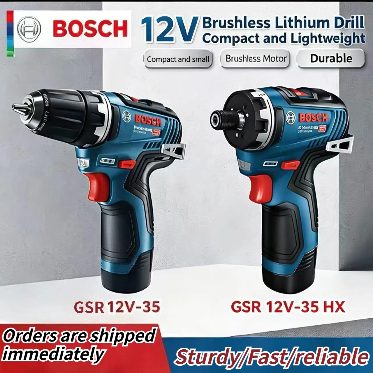 Bosch GSR12V-35 GSR 12V-35 HX 12V Brushless Cordless Drill Driver/Screwdriver Li-Ion Battery Professional Electric Power Tool
Bosch GSR12V-35 GSR 12V-35 HX 12V Brushless Cordless Drill Driver/Screwdriver Li-Ion Battery Professional Electric Power Tool