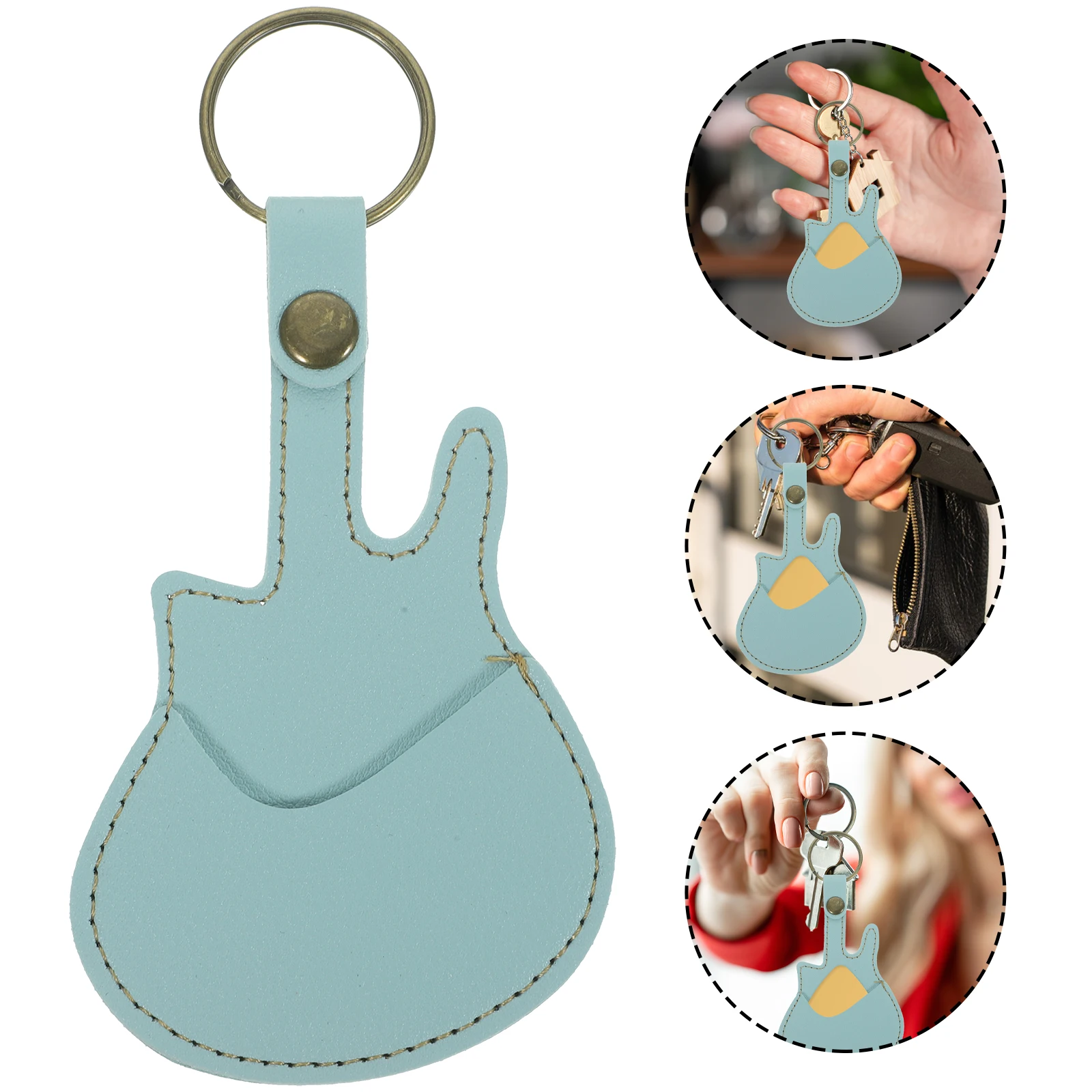 Guitar Pick Holder Keychain Mini Guitar Shape Plectrum Case Bag Green Portable Pick Keychain Holder
Guitar Pick Holder Keychain Mini Guitar Shape Plectrum Case Bag Green Portable Pick Keychain Holder