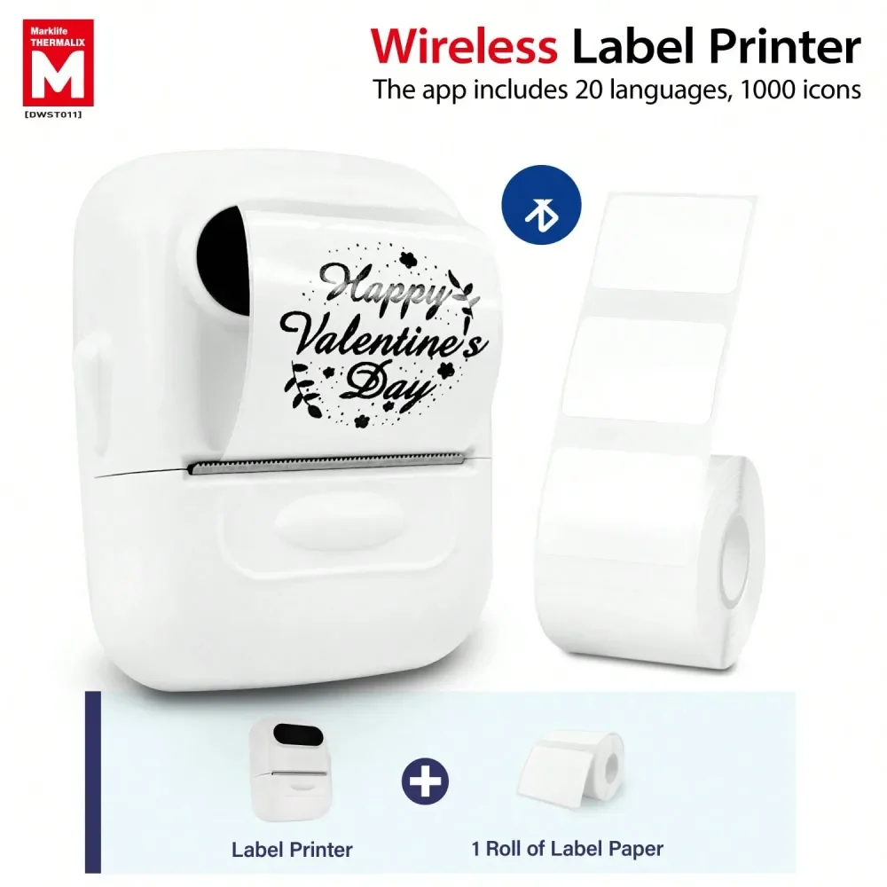 P50 Label Maker Machine With Tape, 2 Inch Portable Thermal Printer, Bluetooth Portable Label Printer With 4030mm 1.57 X 1.18 Inc
P50 Label Maker Machine With Tape, 2 Inch Portable Thermal Printer, Bluetooth Portable Label Printer With 4030mm 1.57 X 1.18 Inc