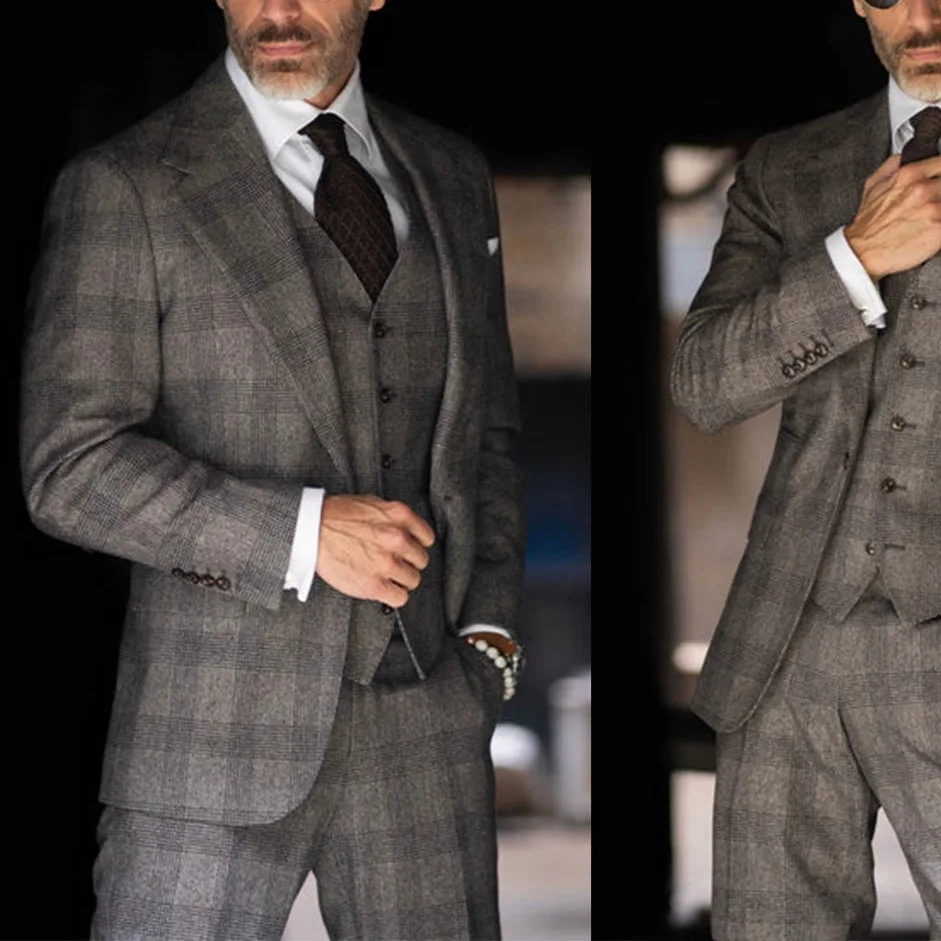 Business formal wear, Korean version slim-fit groom's suit for wedding banquet, 3-piece Men's Suit ( Blazer+Vest+Pants ) 
Business formal wear, Korean version slim-fit groom's suit for wedding banquet, 3-piece Men's Suit ( Blazer+Vest+Pants )