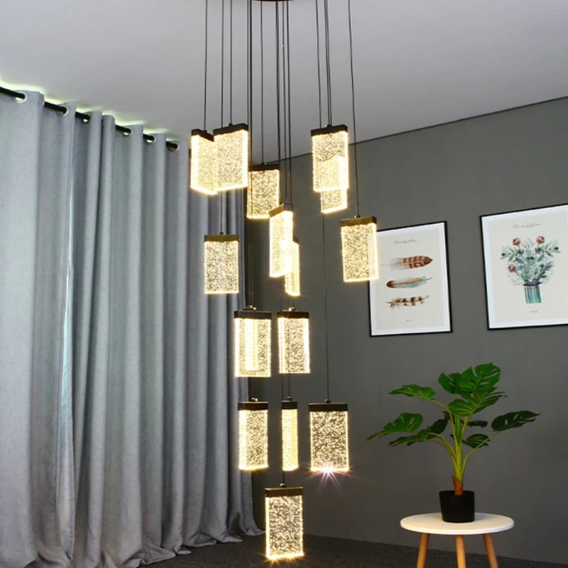 Modern Lamps Crystal Home Decor Pendant Lights Indoor Lighting Stair Hanging Light Fixture Led Living Room Stair Corridor Luxury
Modern Lamps Crystal Home Decor Pendant Lights Indoor Lighting Stair Hanging Light Fixture Led Living Room Stair Corridor Luxury