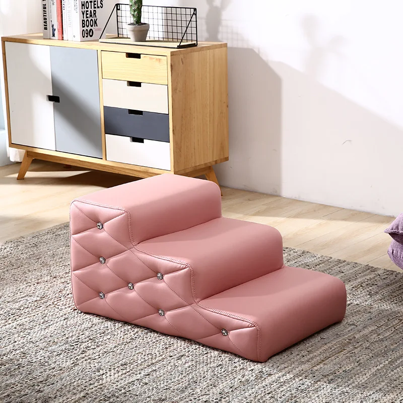 Pet Dog Stairs Sponge Steps Wooden Frame Bricked Bed Climbing Ladder Small and Medium Dog Cushion Climbing High Dog
Pet Dog Stairs Sponge Steps Wooden Frame Bricked Bed Climbing Ladder Small and Medium Dog Cushion Climbing High Dog