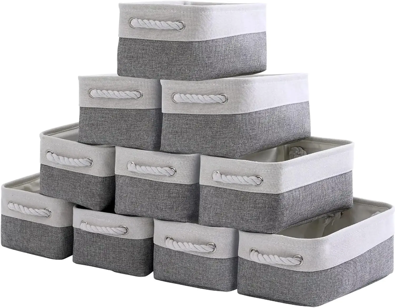 Storage Baskets 12x8x5 inch 10 Pack Fabric Baskets Foldable Storage Bins Decorative Baskets cloth
Storage Baskets 12x8x5 inch 10 Pack Fabric Baskets Foldable Storage Bins Decorative Baskets cloth