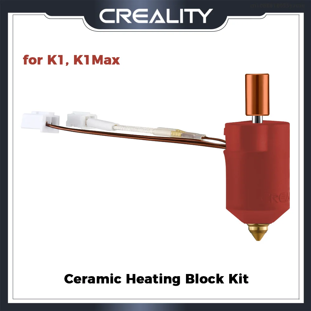 Набор керамических нагревательных блоков Creality K1, материал премиум-класса 300 °C, высокопроизводительная печать, форменная подача для 3D-принтера K1/K1MAX
Набор керамических нагревательных блоков Creality K1, материал премиум-класса 300 °C, высокопроизводительная печать, форменная подача для 3D-принтера K1/K1MAX