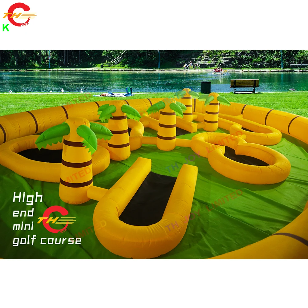 Fast Shipping 8x6m Palm Golf Field Carnival Inflatables Toys Inflatable Mini Golf Sport Game for Sale
Fast Shipping 8x6m Palm Golf Field Carnival Inflatables Toys Inflatable Mini Golf Sport Game for Sale