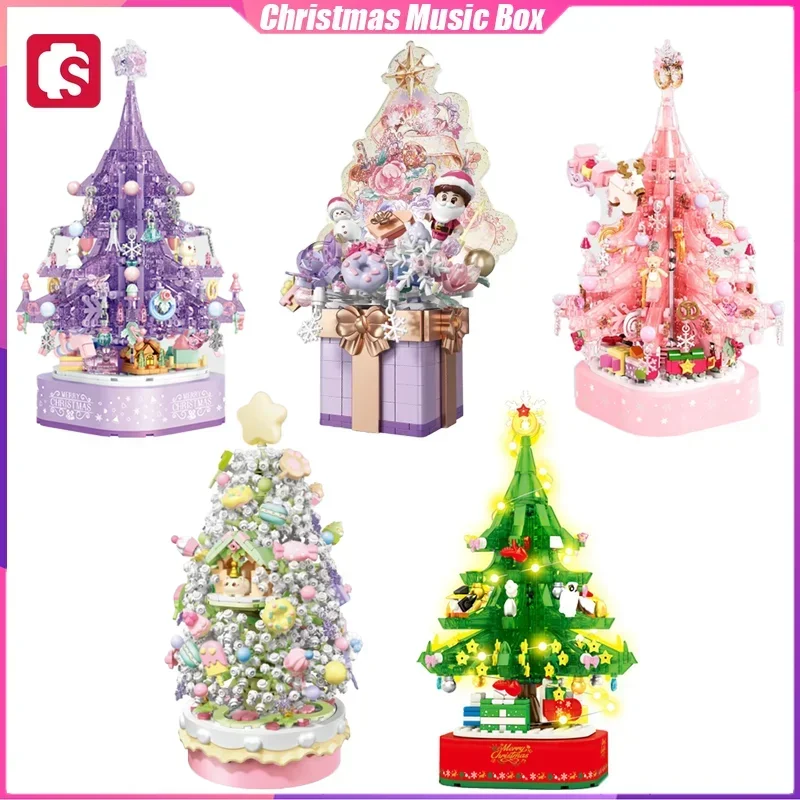Sembo Christmas Tree Music Box Building Blocks Desktop Decoration Puzzle Assembling Model Toys Birthday Gifts for Boys and Girls
Sembo Christmas Tree Music Box Building Blocks Desktop Decoration Puzzle Assembling Model Toys Birthday Gifts for Boys and Girls