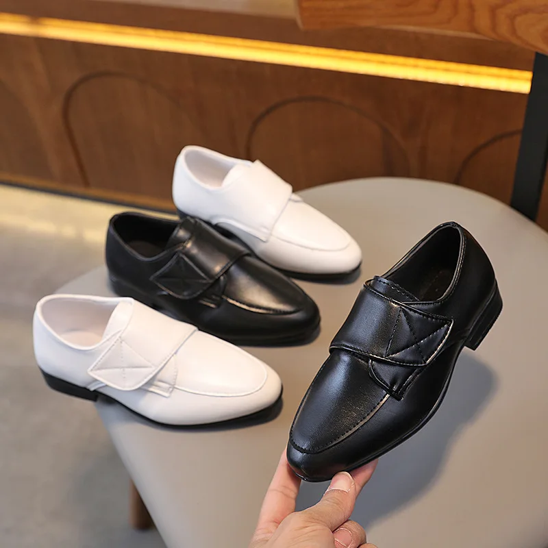 Boys' Leather Shoes Black Soft Soles New Versatile Pointed Toe Britain Style Casual Kids Fashion Performance Mary Jane Simple
Boys' Leather Shoes Black Soft Soles New Versatile Pointed Toe Britain Style Casual Kids Fashion Performance Mary Jane Simple