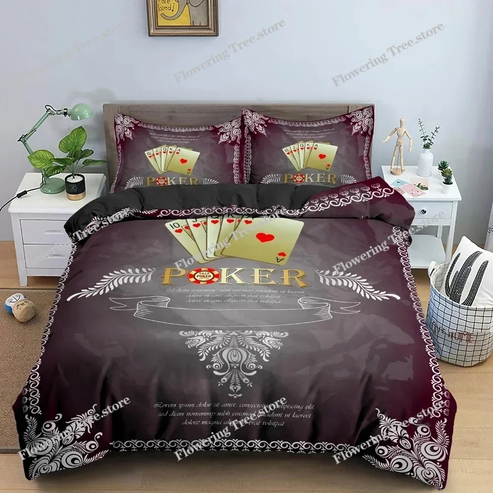 3D Playing Cards Pattern Bedding Set Luxury Cozy Duvet Cover Set King Queen Full Size Quilt Cover Pillowcase Bedclothes
3D Playing Cards Pattern Bedding Set Luxury Cozy Duvet Cover Set King Queen Full Size Quilt Cover Pillowcase Bedclothes