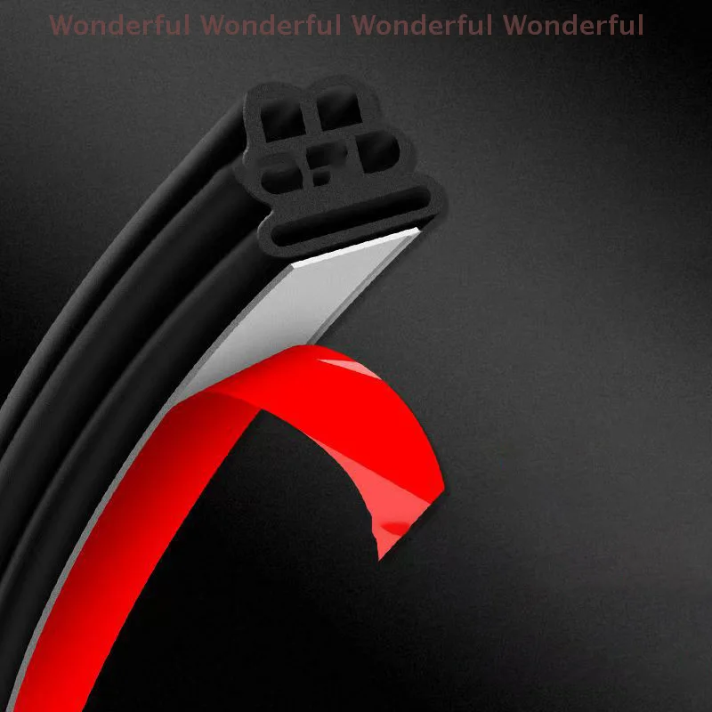Soundproof Universal Auto Noise Blocking Accessories Auto Maintenance Parts 5m All-Weather Triple Layer Car Sealing Strips 
Soundproof Universal Auto Noise Blocking Accessories Auto Maintenance Parts 5m All-Weather Triple Layer Car Sealing Strips