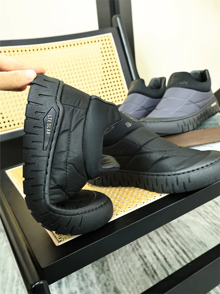 Men's Fashionable Fleece Lined Slip on Cotton Shoes Anti Slip Soft Bottom Warm Spring Autumn Casual Shoes round Toe Flat Heel
Men's Fashionable Fleece Lined Slip on Cotton Shoes Anti Slip Soft Bottom Warm Spring Autumn Casual Shoes round Toe Flat Heel