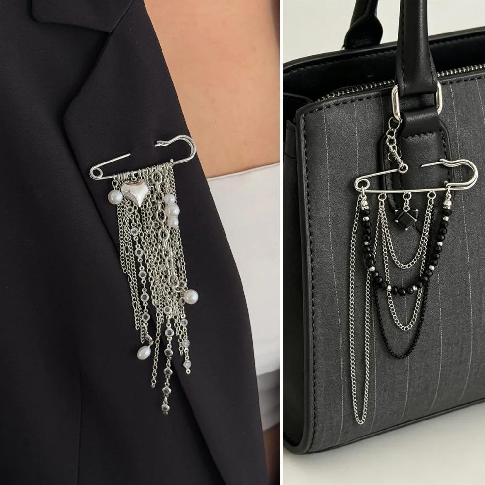 Heart-Shaped Tassel Brooch Pins for Women Pearl Chain Lapel Pin Fashion Jewelry Elegant Decorative Clothing Accessory
Heart-Shaped Tassel Brooch Pins for Women Pearl Chain Lapel Pin Fashion Jewelry Elegant Decorative Clothing Accessory