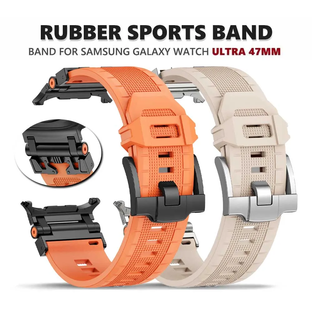 Soft Rubber Strap For Samsung Galaxy Ultra 47mm Silicone Band Loop For SAMSUNG GALAXY ULTRA 47MM Men Sports Bracelet Accessories
Soft Rubber Strap For Samsung Galaxy Ultra 47mm Silicone Band Loop For SAMSUNG GALAXY ULTRA 47MM Men Sports Bracelet Accessories