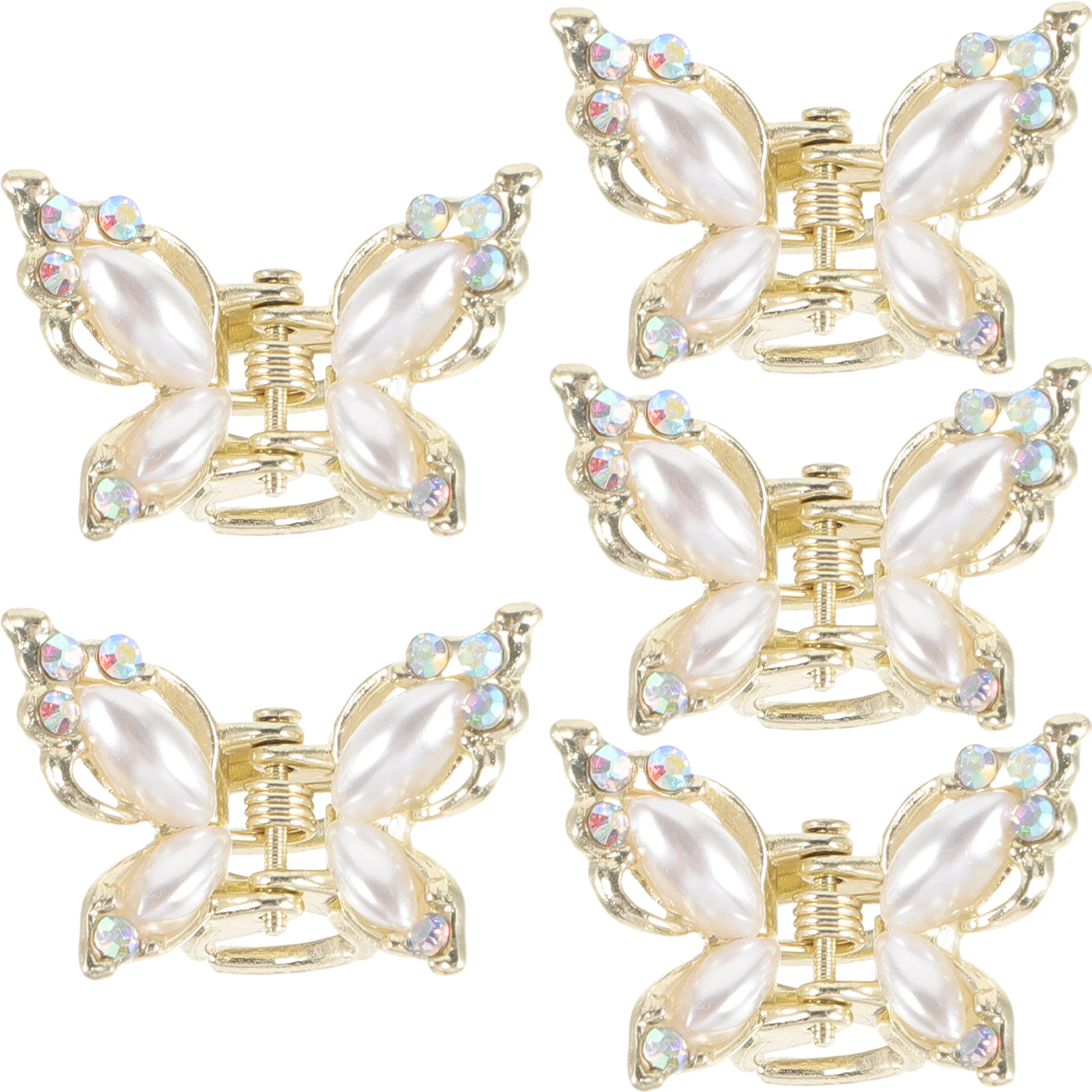 5pcs Mini Butterfly Clips Women Gold Color Alloy Rhinestone Small Hair Accessories For Prom Wedding Bride Hair Decorations Girls
5pcs Mini Butterfly Clips Women Gold Color Alloy Rhinestone Small Hair Accessories For Prom Wedding Bride Hair Decorations Girls