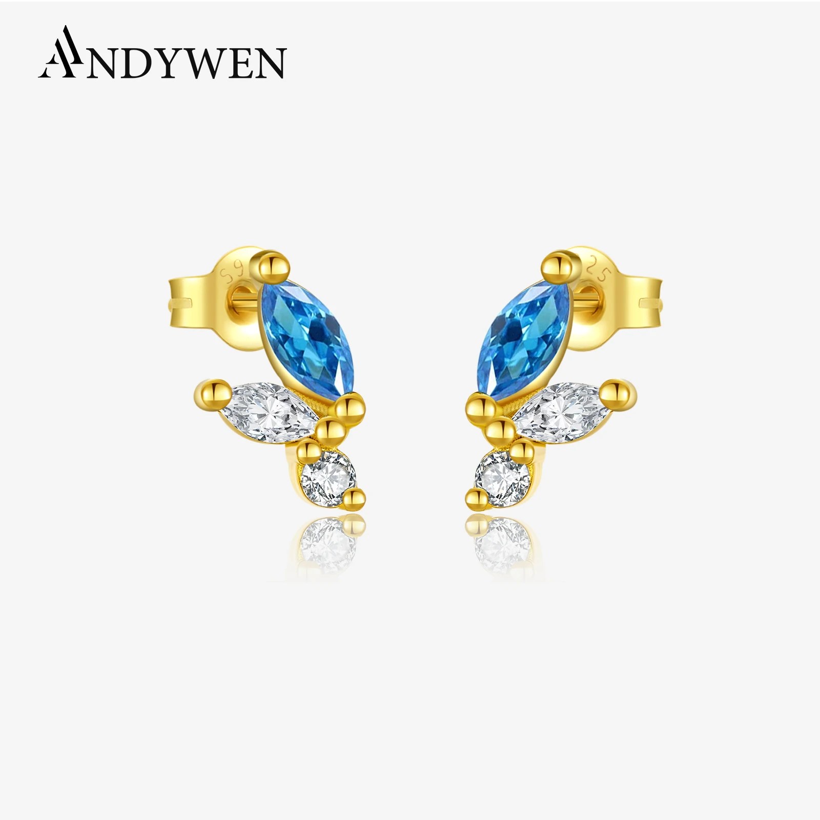 ANDYWEN стерлингового серебра 925 пробы, очаровательные серьги-гвоздики с синим фианитом, нерегулярные серьги-гвоздики, гипоаллергенный, идеальный дизайн для женщин, на каждый день
ANDYWEN стерлингового серебра 925 пробы, очаровательные серьги-гвоздики с синим фианитом, нерегулярные серьги-гвоздики, гипоаллергенный, идеальный дизайн для женщин, на каждый день