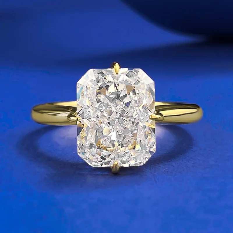 925 Sterling Silver Radiant Cut Cubic Zirconia CZ Wedding Promise Engagement Rings for Her Wedding Band
925 Sterling Silver Radiant Cut Cubic Zirconia CZ Wedding Promise Engagement Rings for Her Wedding Band