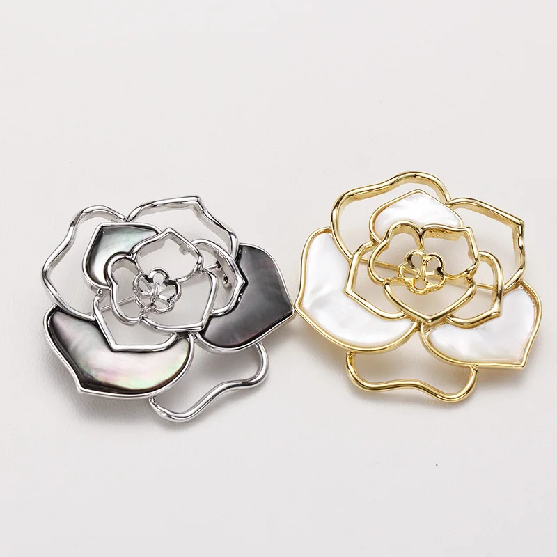 DIY Camellia Shell Pearl Brooch, Copper Plated Micro Inlaid, Corsage & Collar Pin Blank Base For Women
DIY Camellia Shell Pearl Brooch, Copper Plated Micro Inlaid, Corsage & Collar Pin Blank Base For Women