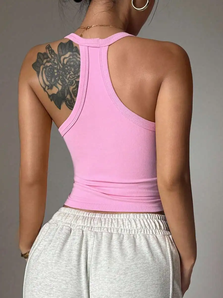 Seamless V-Neck Camisole Top For Women Pink Breathable Quick Dry Fitness Yoga Running Gym Activewear
Seamless V-Neck Camisole Top For Women Pink Breathable Quick Dry Fitness Yoga Running Gym Activewear