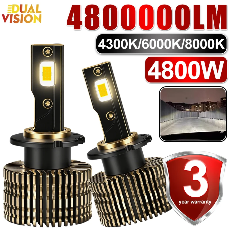 4800W 4800000LM D1S D3S D2S D4S D1R D2R D3R D4R D5S D8S LED Headlight Bulb Canbus No Error 4300K 6000K 8000K Plug and Play Lamps
4800W 4800000LM D1S D3S D2S D4S D1R D2R D3R D4R D5S D8S LED Headlight Bulb Canbus No Error 4300K 6000K 8000K Plug and Play Lamps