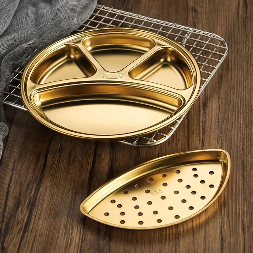 Flat Stainless Steel Food Trays 4 Compartment Stackable Dip Serving Dish Thicken Heat-resistant Round Divided Plate Snack
Flat Stainless Steel Food Trays 4 Compartment Stackable Dip Serving Dish Thicken Heat-resistant Round Divided Plate Snack