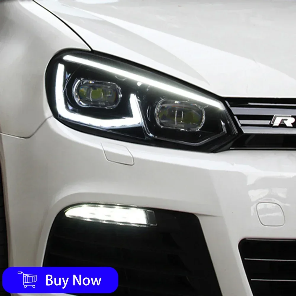 Для VW Golf 6 MK6 R20 2009-2012 Автомобильные передние фонари Светодиодные автомобильные фары в сборе Обновление Golf 8, стильные линзы проектора, аксессуары
Для VW Golf 6 MK6 R20 2009-2012 Автомобильные передние фонари Светодиодные автомобильные фары в сборе Обновление Golf 8, стильные линзы проектора, аксессуары