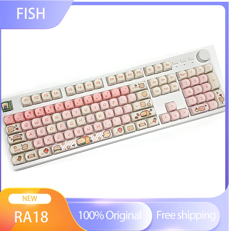 Механическая клавиатура Fish RA18 Ergonomi из АБС-пластика с горячей заменой, игровая проводная киберспортивная клавиатура, подарок для мужчин и женщин, для ПК, для офиса, высокая красота, милая
Механическая клавиатура Fish RA18 Ergonomi из АБС-пластика с горячей заменой, игровая проводная киберспортивная клавиатура, подарок для мужчин и женщин, для ПК, для офиса, высокая красота, милая