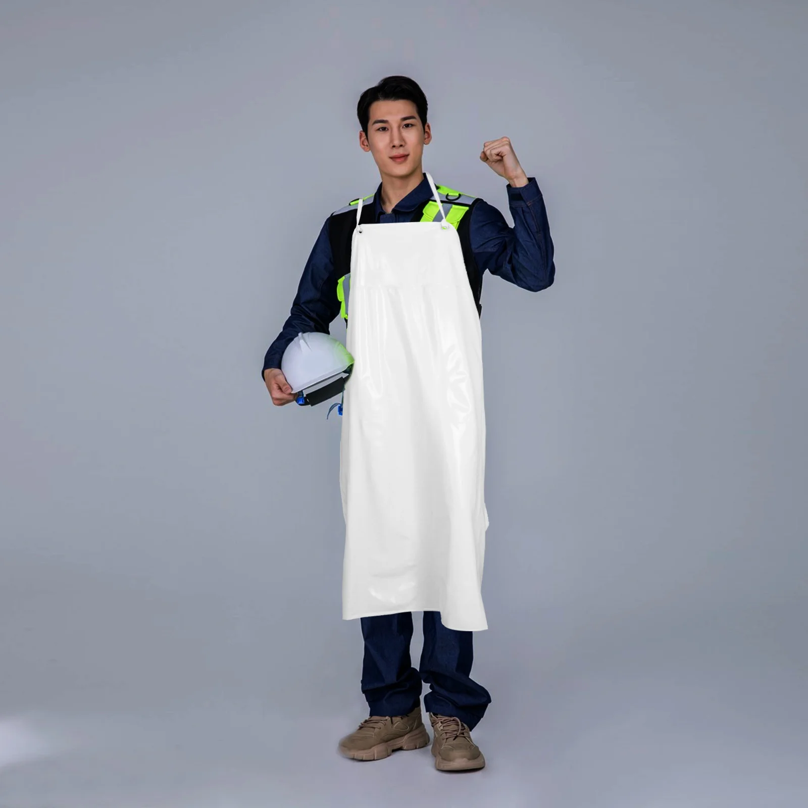Halter Neck Apron Waterproof for Kitchen Cooking Rubber Vinyl Dishwashing Workwear Industrial Sleeveless Chef Men Women Bib
Halter Neck Apron Waterproof for Kitchen Cooking Rubber Vinyl Dishwashing Workwear Industrial Sleeveless Chef Men Women Bib