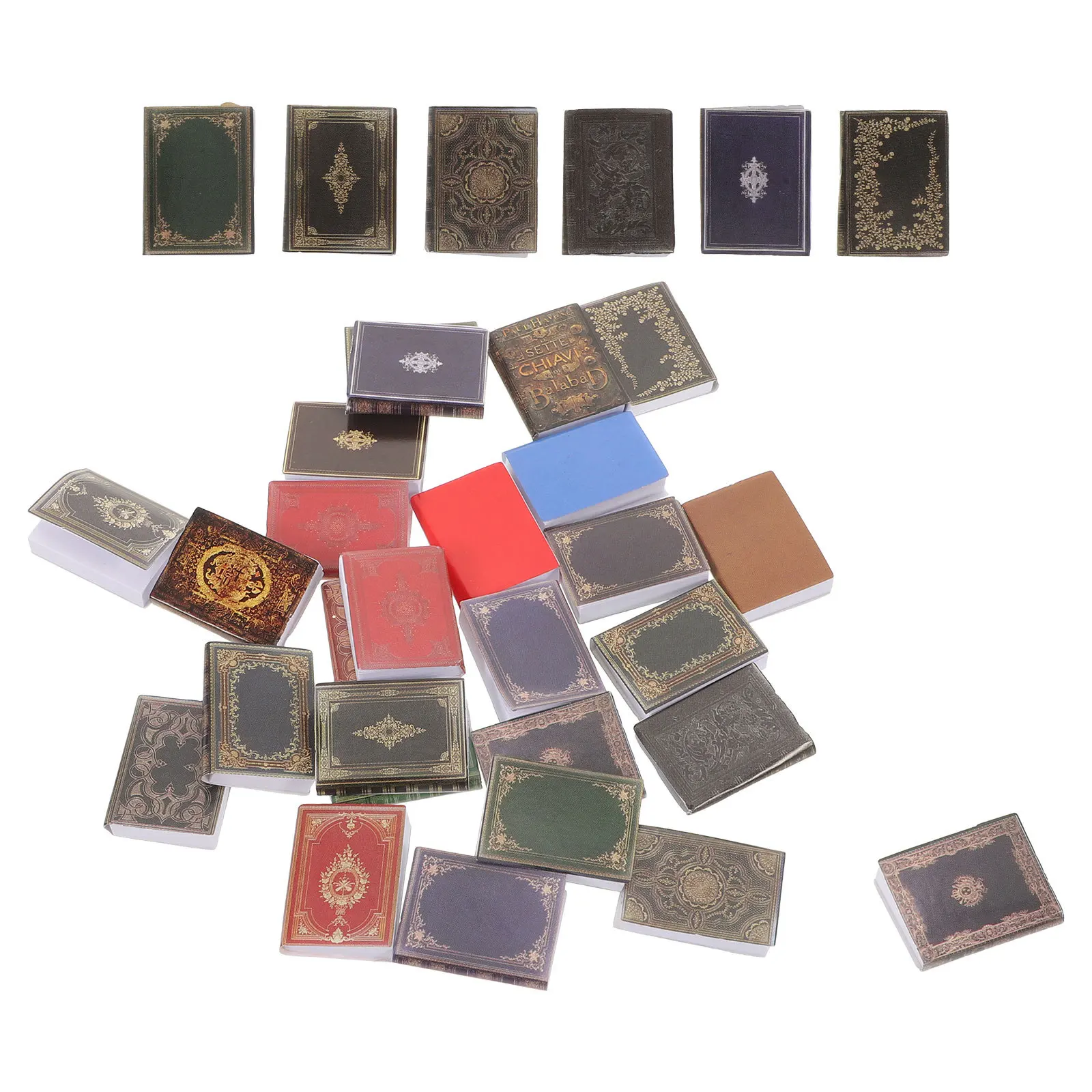 27Pcs Miniatures Books Dollhouse Library 1:12 Scale Handmade Blank Books for Display Study Room Accessories Book Miniatures
27Pcs Miniatures Books Dollhouse Library 1:12 Scale Handmade Blank Books for Display Study Room Accessories Book Miniatures