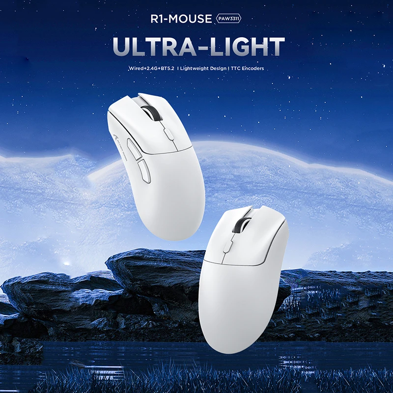 Игровая мышь Bluetooth с макроприемником — атака Shark R1, погружение на 1000 Гц, тройное соединение
Игровая мышь Bluetooth с макроприемником — атака Shark R1, погружение на 1000 Гц, тройное соединение