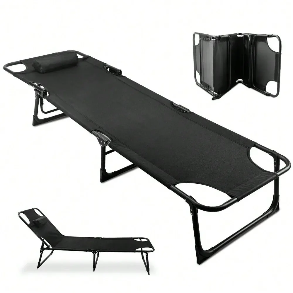Camping Cot With Pillow Mattress For Adults To 300lbs Heavy Duty Foldable Bed With Removable Cot Mattress And 3 Recline Posi
Camping Cot With Pillow Mattress For Adults To 300lbs Heavy Duty Foldable Bed With Removable Cot Mattress And 3 Recline Posi