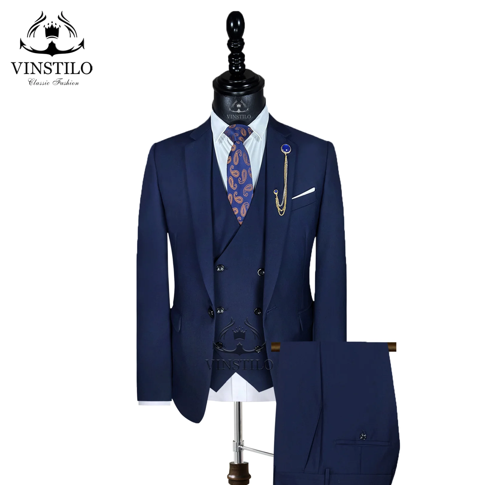 VINSTILO Solid Color Suits For Men Blazers Vest Pants 2024 Good Material Three Piece Wedding Party Wear Prom Handsome Male Dress
VINSTILO Solid Color Suits For Men Blazers Vest Pants 2024 Good Material Three Piece Wedding Party Wear Prom Handsome Male Dress