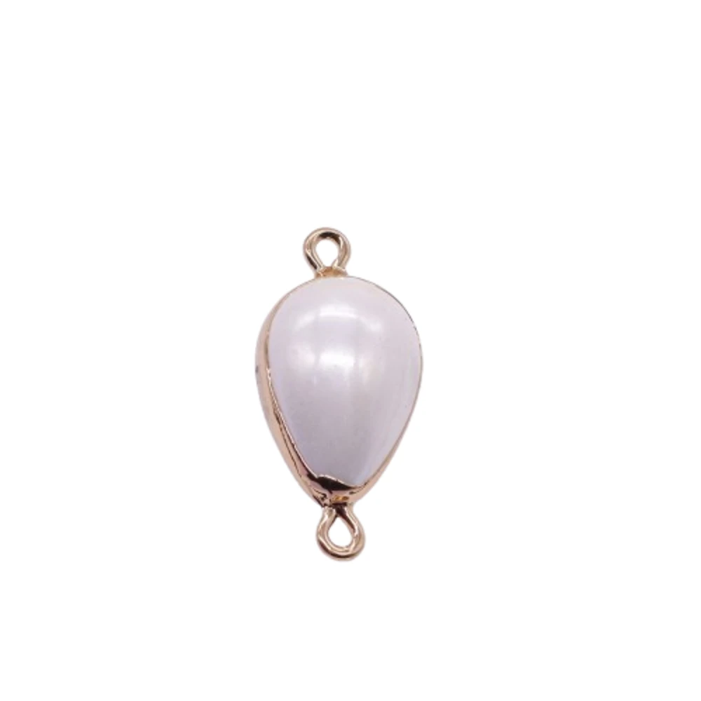 13*27mm White Imitation Shell Pearl Water Drop Shaped Connector Accessories 1pc Retail for Elegant Lady Making Necklace Bracelet
13*27mm White Imitation Shell Pearl Water Drop Shaped Connector Accessories 1pc Retail for Elegant Lady Making Necklace Bracelet