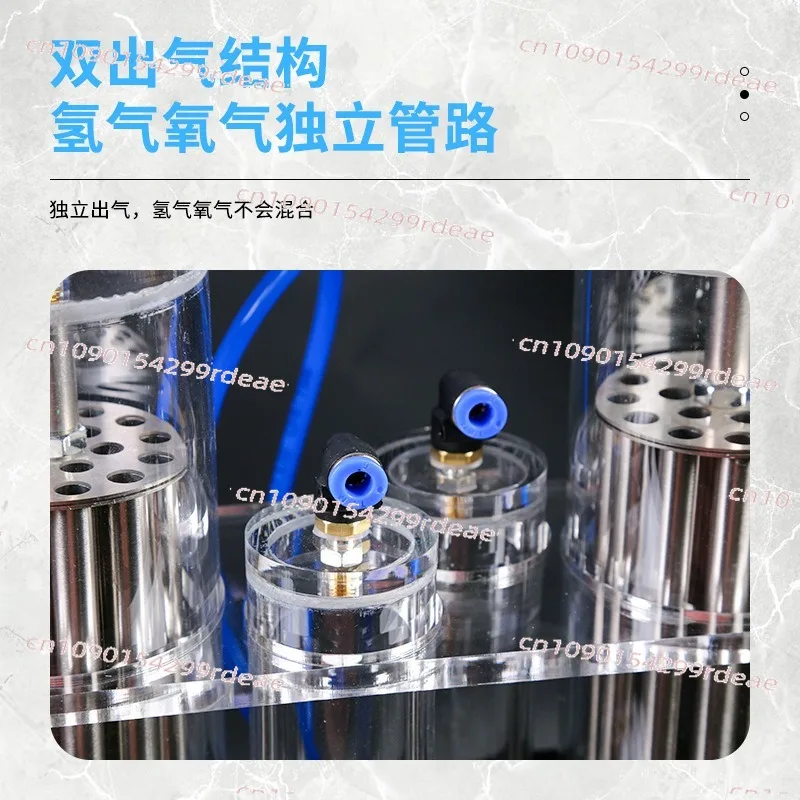 Hydrogen-oxygen separation electrolysis water machine double outlet science experiment equipment principle explanation
Hydrogen-oxygen separation electrolysis water machine double outlet science experiment equipment principle explanation