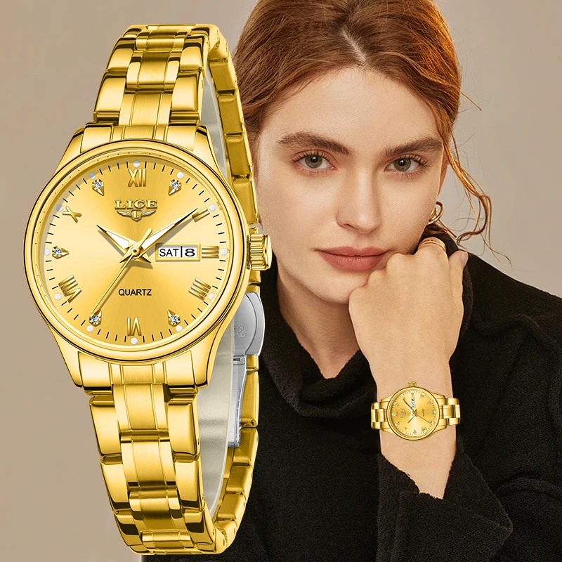 LIGE модные роскошные кварцевые женские часы лучший бренд элегантный повседневный календарь женский браслет с бриллиантами женские наручные часы Montre Femme
LIGE модные роскошные кварцевые женские часы лучший бренд элегантный повседневный календарь женский браслет с бриллиантами женские наручные часы Montre Femme