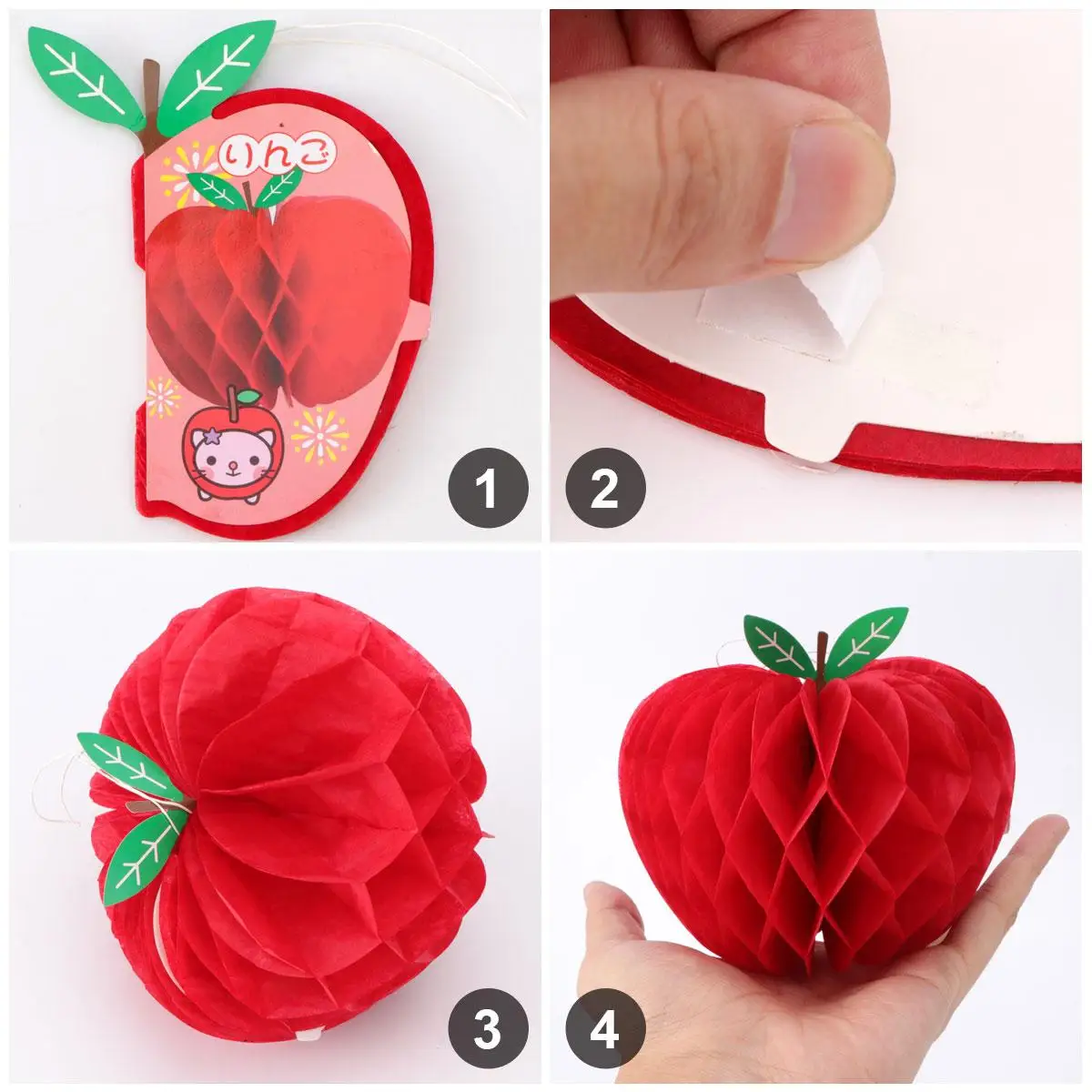 10 Pcs Apple Honeycomb Ball Paper Pendant Red Color Garland Festival Party Wedding Christmas Ornament Decor
10 Pcs Apple Honeycomb Ball Paper Pendant Red Color Garland Festival Party Wedding Christmas Ornament Decor
