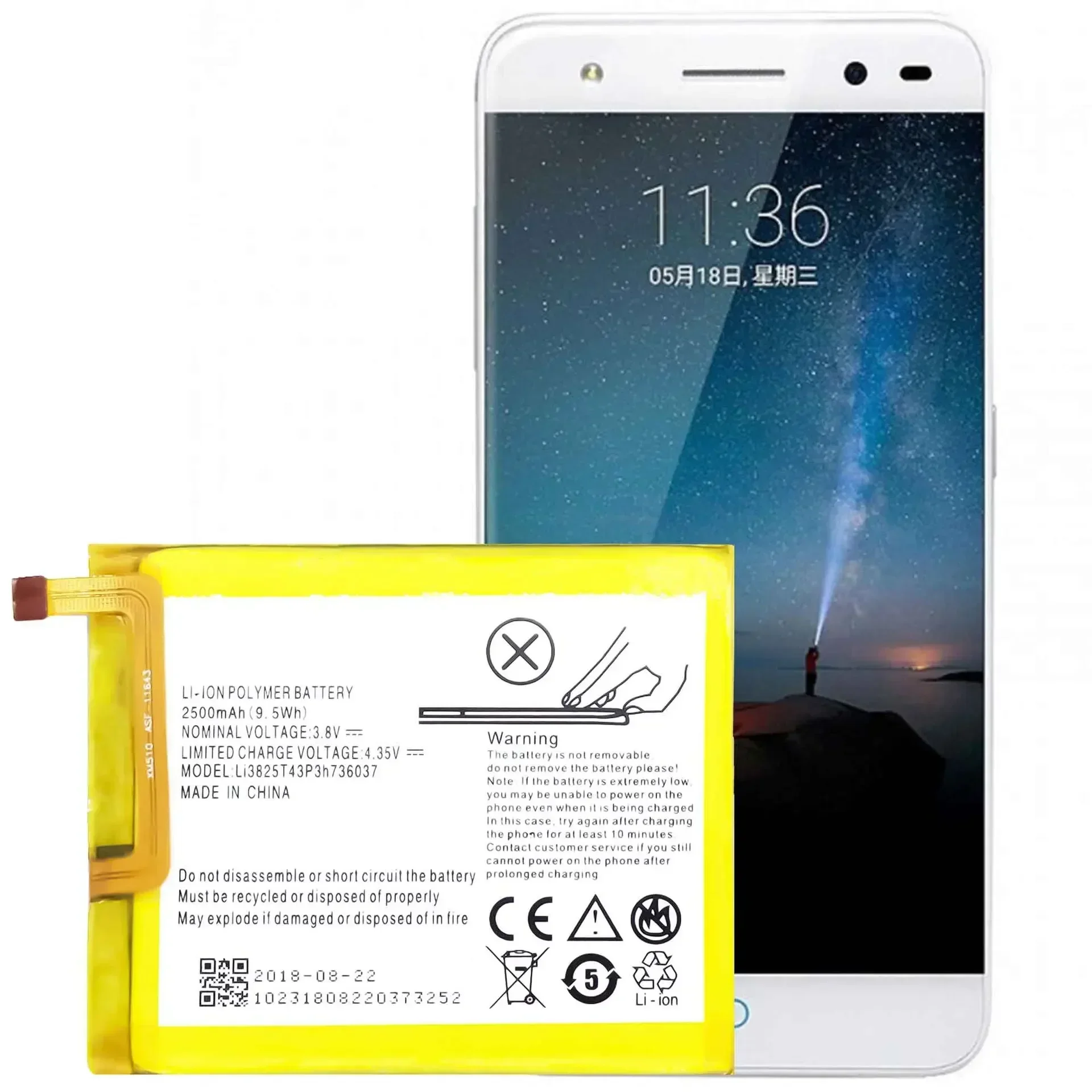 Li3825T43P3h736037 Replacement Battery For ZTE Blade A2 V7 Lite BV0720 High Quality Mobile Phone Lithium Batteries
Li3825T43P3h736037 Replacement Battery For ZTE Blade A2 V7 Lite BV0720 High Quality Mobile Phone Lithium Batteries