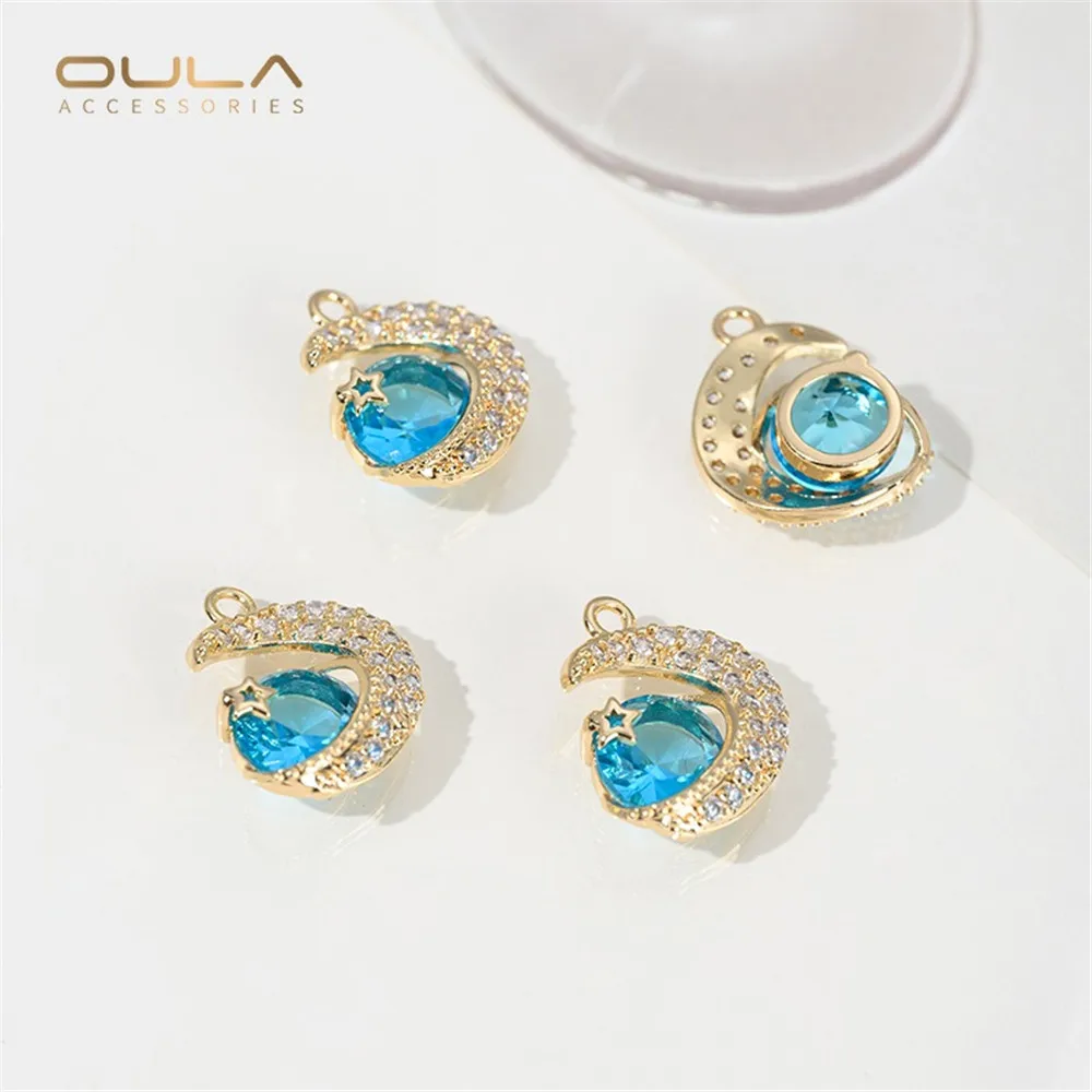 1pcs 14K Gold-plated Blue Planet Galaxy Moon Pendant Set with Zircon Diy Handmade Bracelet Necklace Accessory Pendant
1pcs 14K Gold-plated Blue Planet Galaxy Moon Pendant Set with Zircon Diy Handmade Bracelet Necklace Accessory Pendant