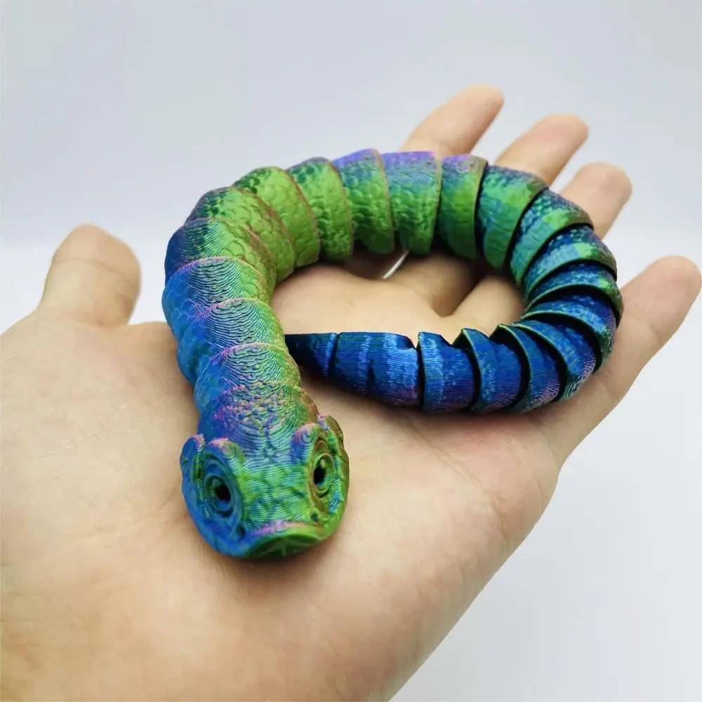Creative 3D Printed Snake Toys Gradient Color PLA Snake Ornament Handmade Flexible Animal Simulation Model Office Ornaments
Creative 3D Printed Snake Toys Gradient Color PLA Snake Ornament Handmade Flexible Animal Simulation Model Office Ornaments