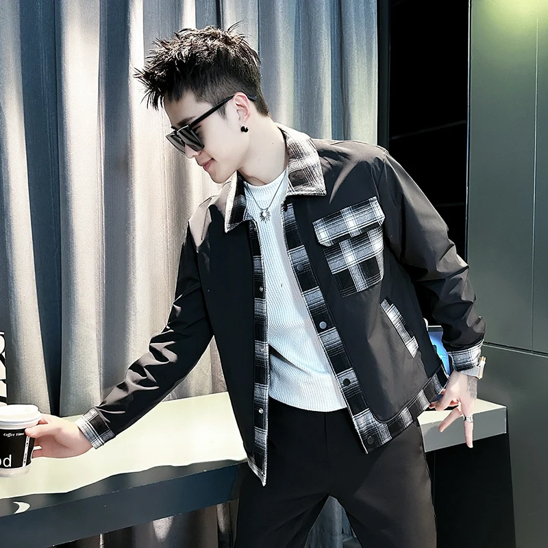 Мужская повседневная куртка с цветным блоком, воротником-стойкой, ветрозащитная, из полиэфирного волокна, длинный рукав, для весны и осени
Мужская повседневная куртка с цветным блоком, воротником-стойкой, ветрозащитная, из полиэфирного волокна, длинный рукав, для весны и осени