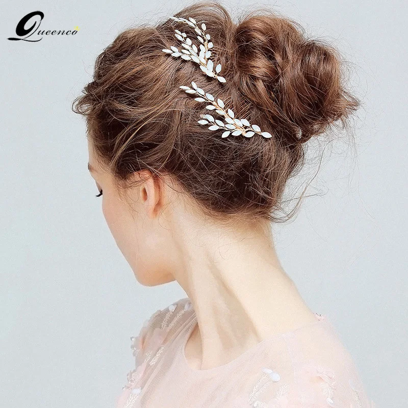 2pcs Crystal Opal Bridal Hair Pins Comb Leaves Wedding Hair Accessories Bridal Headpiece Gifts Handmade Women Hair Stick
2pcs Crystal Opal Bridal Hair Pins Comb Leaves Wedding Hair Accessories Bridal Headpiece Gifts Handmade Women Hair Stick