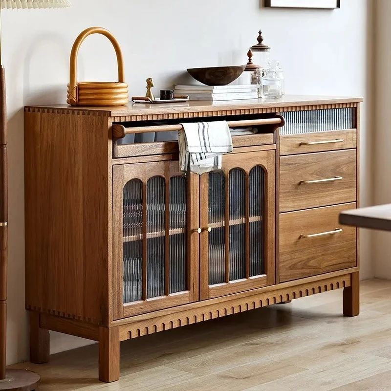 Retro side cabinet Nordic medieval dishes, all solid wood guest restaurant wall storage cabinet
Retro side cabinet Nordic medieval dishes, all solid wood guest restaurant wall storage cabinet