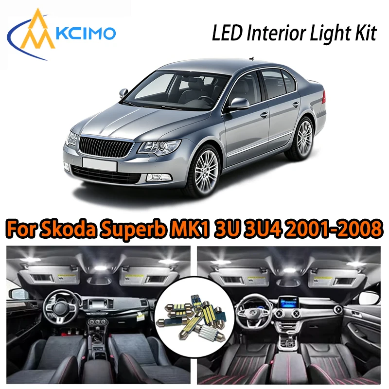 High Quality LED Interior Lights For Skoda Superb MK1 3U 3U4 2001-2008, Two Colors Choice Easy Install Decor Lam
High Quality LED Interior Lights For Skoda Superb MK1 3U 3U4 2001-2008, Two Colors Choice Easy Install Decor Lam